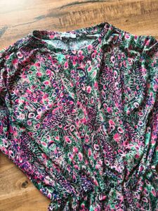 Zara Floral slightly glittered dress
