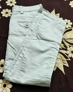 Light Blue Casual Pants