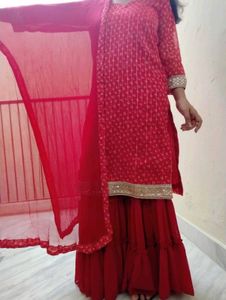 Sharara With Suit(Negotiable)