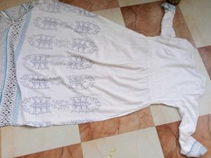 White Printed Maxi Dress