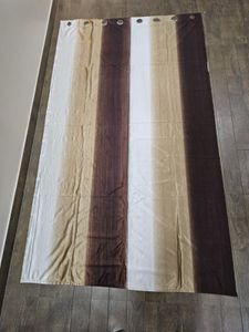 Blue And Brown Curtain