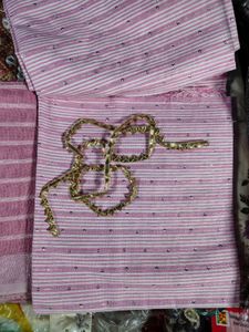 Pink Dress Material Free Size Unstitched Suite