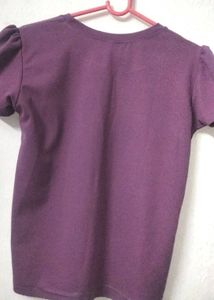 Purple Casual T-Shirt🌷