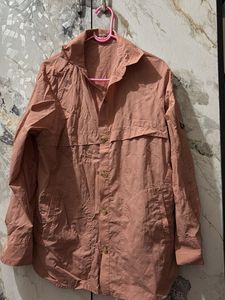 Vintage Salmon Windbreaker Jacket