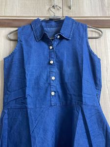 Blue Denim Hi-Lo Dress