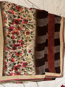 Printed Synthetic Saree