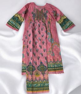 Winter Pakistani Full Sleeve Pink Salwar Suit Set