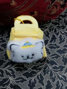 Cute Bear Pouch Keychain