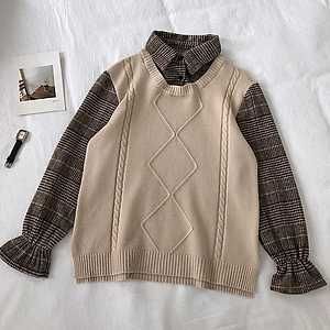 Y2k Sweater Vest Pullover 🤎