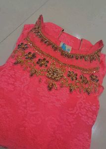 Elegant Pink Ethnic Gown
