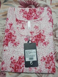 Floral Pink Nighty - Comfy & Cute!
