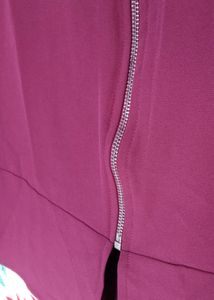 Stylish Maroon Midi Skirt