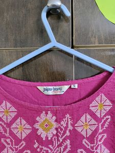 Dark Pink A Line Kurti