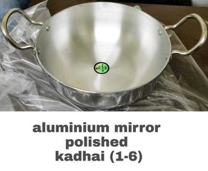 Aluminium Mirror Polished Kadhai