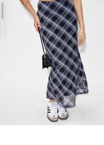 Plaid Maxi Skirt