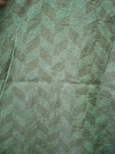 Self Printed Green Ethnic Wear Shirt