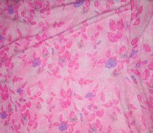 Pink Floral &amp; Yellow Polka Dot Sarees
