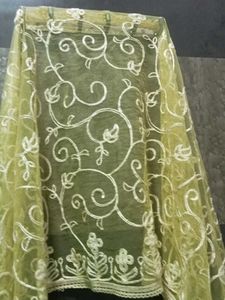 Embroidered Net Dupatta