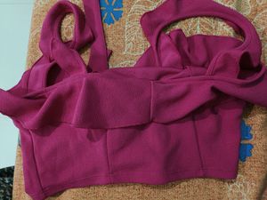 Pretty Pink Ruffled Crop Top