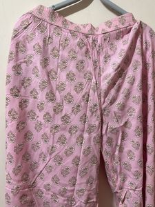 Pink Aline Kurtha Set