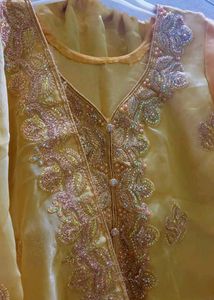 Golden Colour Gharara Set