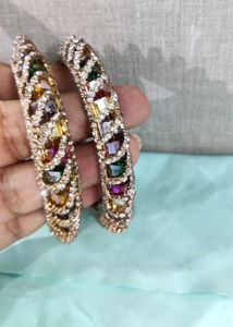 Colorful Gemstone Bangle Set ,🆕✨🤗, Price Reduce!
