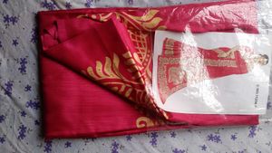 Elegant Red Silk Saree