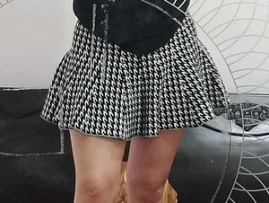 Houndstooth mini Skirt