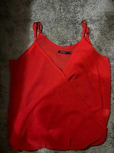 Red Strappy Top From Ginger