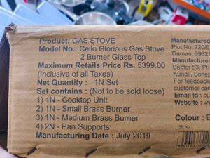 Cello Gas Stove - Double Burner