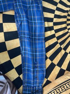Blue Checked Casual Shirt