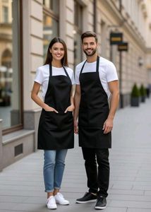 apron Balck color with 2 pcs brand new