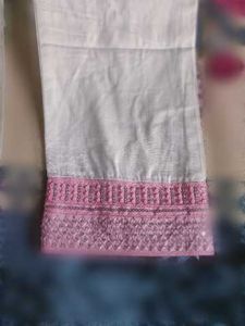 White Embroidered pant