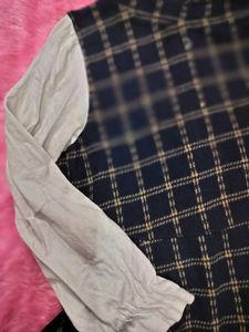 Plaid Long Sleeve Dress