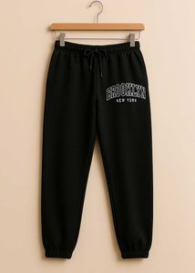 Brooklyn New York Black Sweatpants