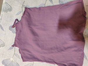 Mauve Pleated Tank Top