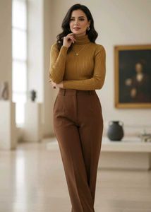 UNIQLO Mustard High Neck