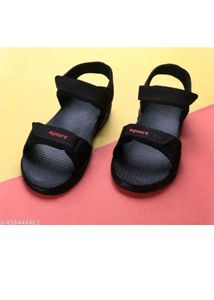 Sporty Black Sandals