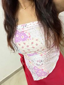 Floral Print Tube Top