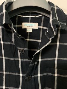 Check shirt, black and white