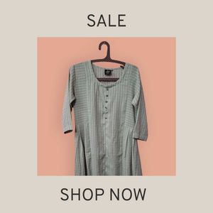 Striped Button-Front Dress