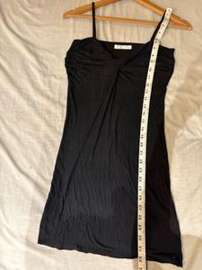 Beautiful Black Ruched Cami Dress