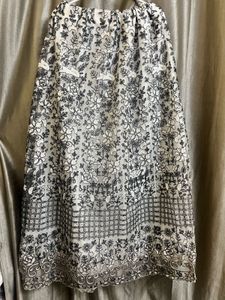 Black White Lehenga Set
