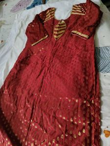 Maroon Kurta