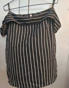 Black Stripped Top