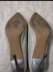 Sparkling Silver Heels