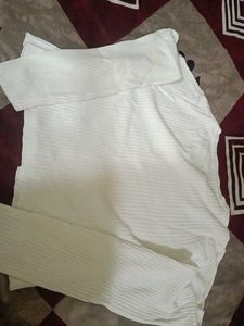 White Button-Down Top