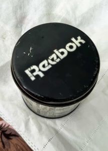 Vintage Reebok Tin Container
