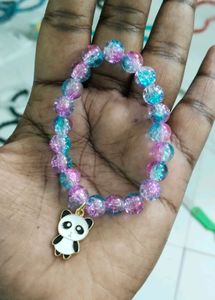 Cute Panda CrackleBracelet.Very New. Customisable