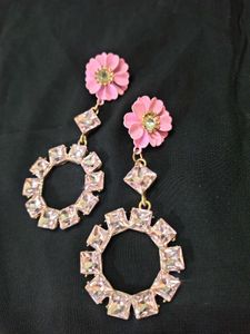 Large Crystal Stone Earrings ✨
